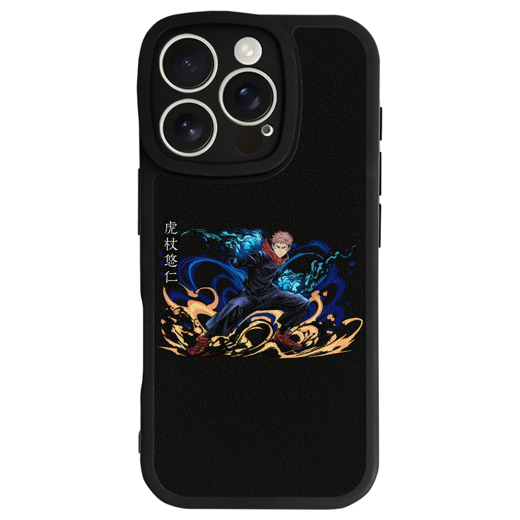 （画像用） 呪術廻戦 Jujutsu Kaisen 【iPhone 16シリーズ対応】シリコンスマホケース（レザー調） 材質：シリコン